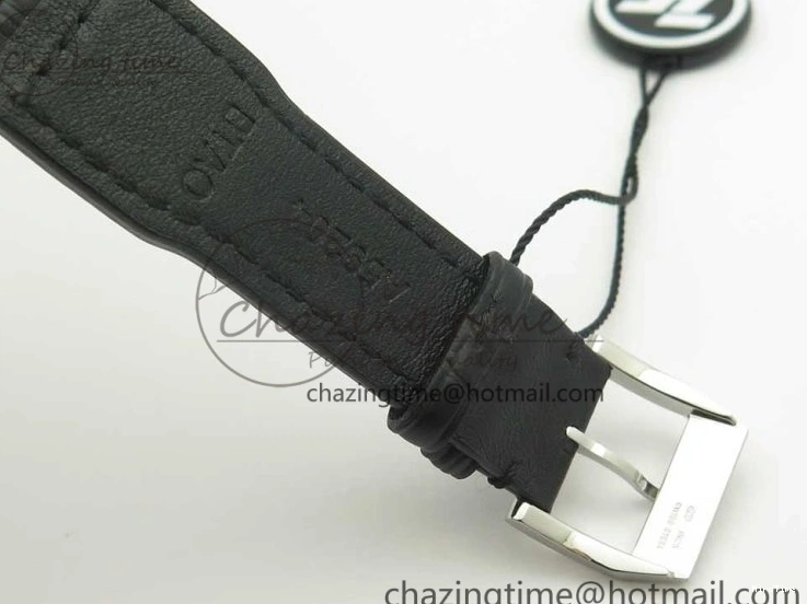 MIROTIME 0213 Pilot Chrono 377725 SS ZF 1:1 Best Edition White Dial on Black Leather Strap A Soft 7183